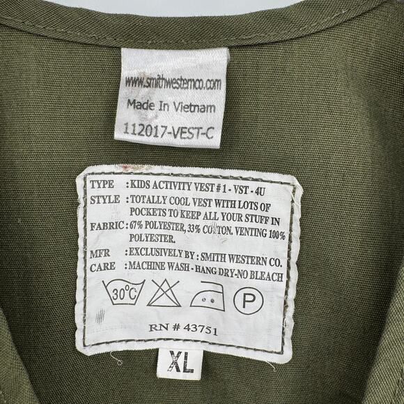 Mount Rainier Jr. Ranger youth vest XL activity outdoor hiking trail camp green - Picture 9 of 9